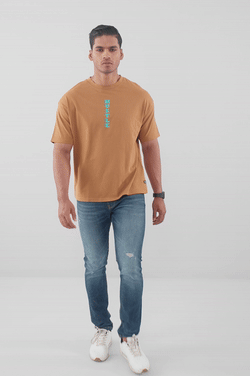 Men's Oversized Casual T-Shirt with Short Sleeves