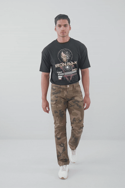 Men’s Straight Fit Camo Printed Fashion Trousers
