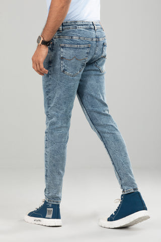 Premium Light Blue Carrot Fit Jeans