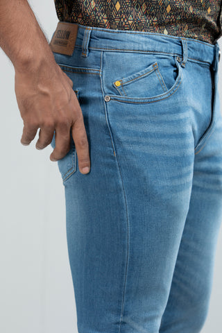 Premium Mid Blue Slim Fit Jeans