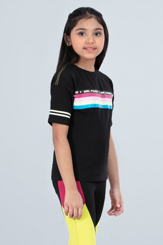 Girls Athleisure T-Shirt (6-8 Years)