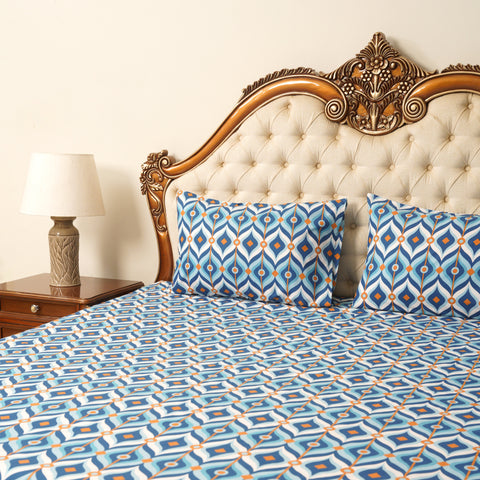 Bedsheets- Electron Blue (King Size)