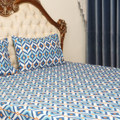 Bedsheets- Electron Blue (King Size)