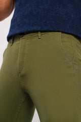 Regular Fit Solid Chinos