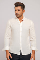 Regular Fit Casual Cotton Shirt with All-over Micro Detailing