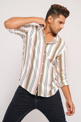 Regular Fit Casual Cotton Shirt with All-over Micro Detailing