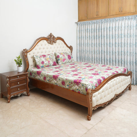 Bed Sheet - Multi Floral (Queen Size)