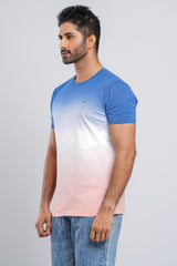 Triple Shade Over Dye Ombre T-Shirt