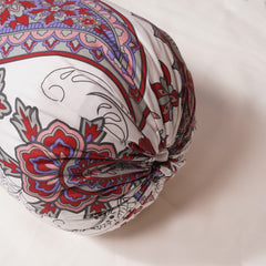 Bolster Cover - Bargundy Paisley