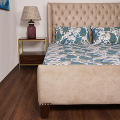 Bedsheet - Teal Paisley