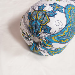 Bolster Cover - Teal Paisley