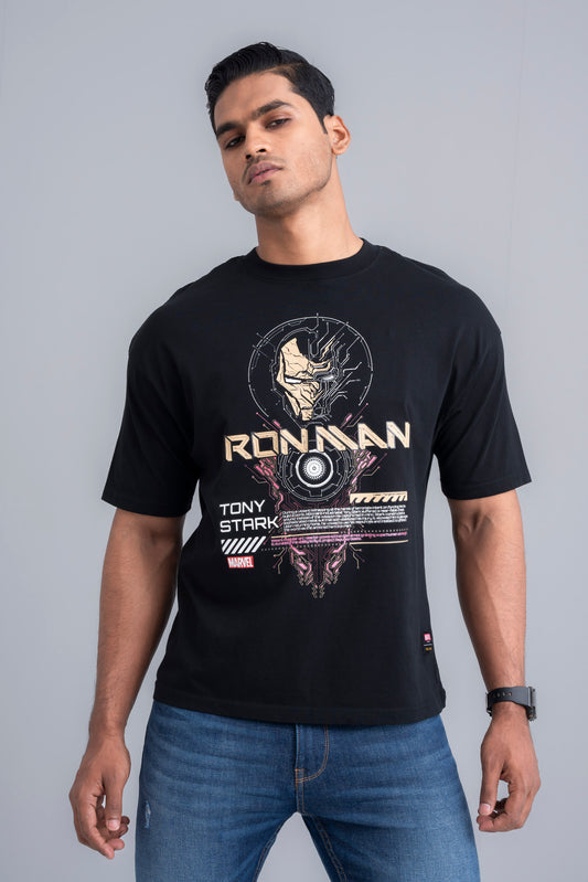 Iron Man-themed Men's Oversized Casual T-Shirt