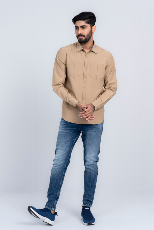 Men's Solid Color Casual Shirt