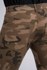 Men’s Straight Fit Camo Printed Fashion Trousers