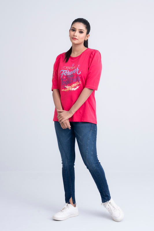 Disney's FROZEN Relaxed Fit Printed Top