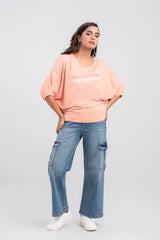 Relaxed Fit Embroidered Top