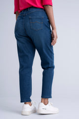 Boyfriend Fit Mid Washed Women's Denim