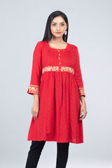 Rotary Printed Women's Viscose Ethnic Kurti