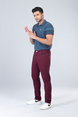 Men’s Slim Fit Solid Casual Pants