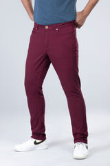 Men’s Slim Fit Solid Casual Pants